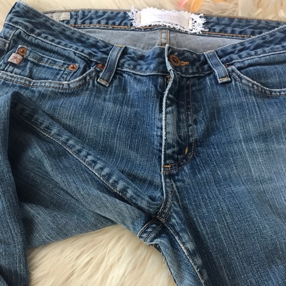 ♥️SOLD♥️BIG STAR festival bell bottoms up-Cycled - Picture 7 of 8